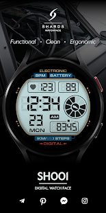 SH001 Tarcza zegarka, zrzut ekranu zegarka WearOS