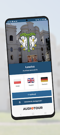 Android application Audioprzewodnik po Łowiczu screenshort