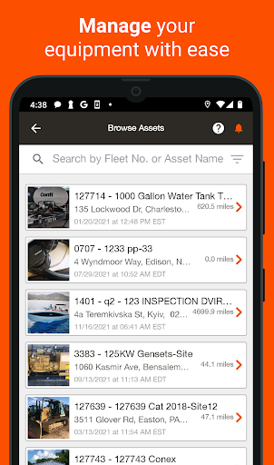 Android application Tenna® screenshort