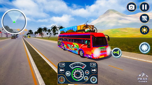 Indian Bus Game Bus Driving 3D Screen 3