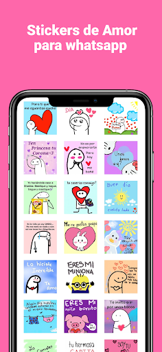 Android application Stickers Romanticos y Frases screenshort