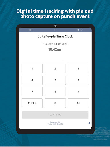 Android application NetSuite Time Clock screenshort