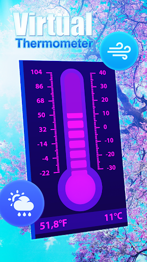 Neon thermometer ambient temperature