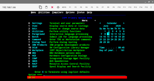 Android application Mocha TN3270 for laptop screenshort