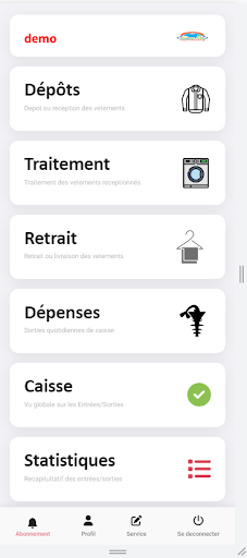 Android application myPressing screenshort