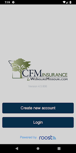 Android application CFM @ Home screenshort