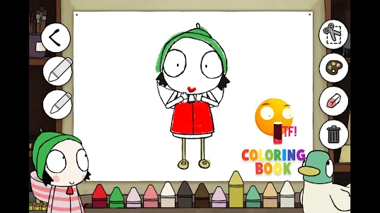 Sarah and Duck : Coloring Book