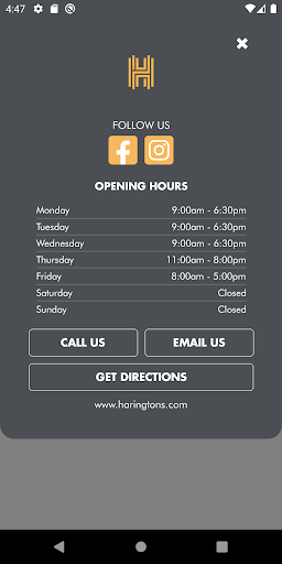Haringtons Hairdressing Screen 2