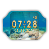 Coral Clock Live Wallpaper icon