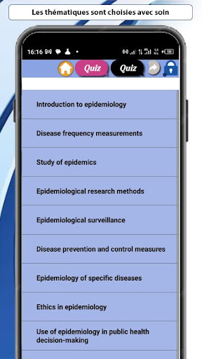Epidemiology Course Screen 2