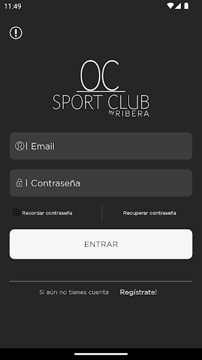 Android application OC SPORT screenshort