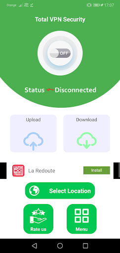 Android application Total VPN Security screenshort