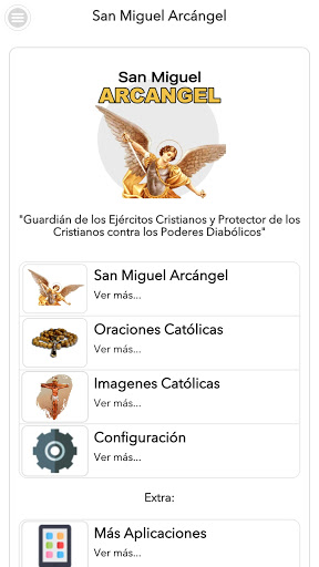 Android application San Miguel Arcángel screenshort