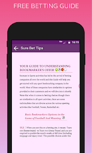 Sure betting tips app free