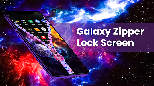 Galaxy Zipper Lock Screen