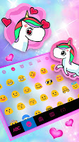 screenshot of Unicorn Love Theme
