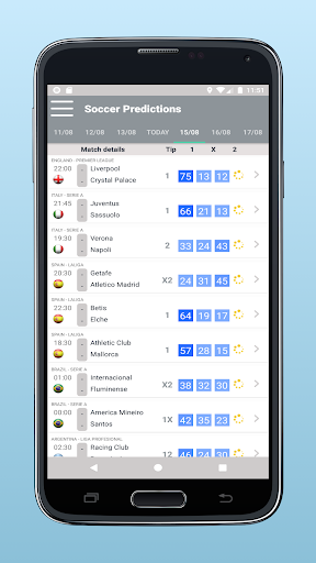 Android application Soccer Predictions Tips screenshort