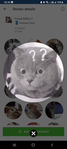 Kitten Cat WhatsApp Stickers Screen 2