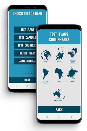 Flags and capitals Screen 3