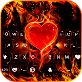 Flaming Heart Keyboard Theme icon