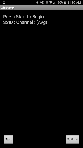 Android application WiFi RSSI Average screenshort