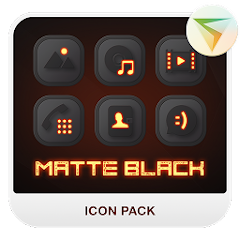 MATTE BLACK Icon Pack Mod apk versão mais recente download gratuito