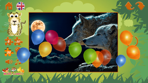 Puzzles wild animals