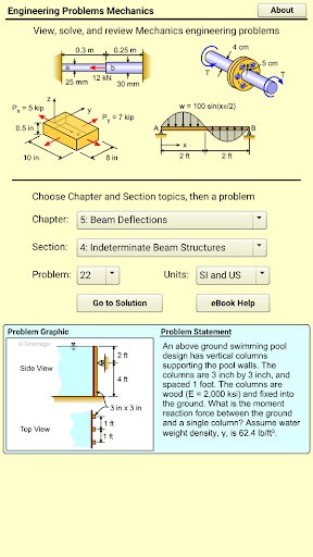 Android application Eng Mechanics screenshort