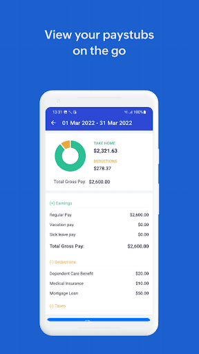 Screenshot of Employee Portal - Zoho Payroll