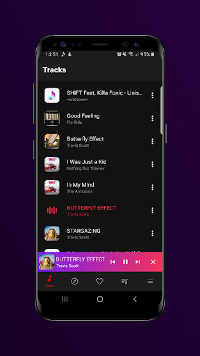 Android application Music Player screenshort