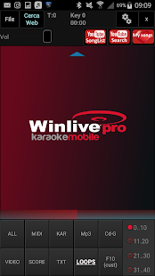 Winlive Pro Karaoke Mobile 2.0 Captura de pantalla