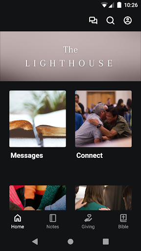 Android application The Lighthouse - Church App screenshort