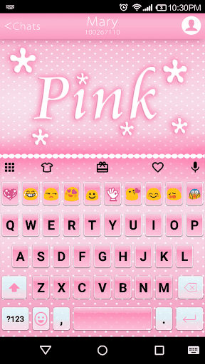 Pink Emoji Keyboard -Emoticons