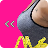 Breast enlargement exercise icon