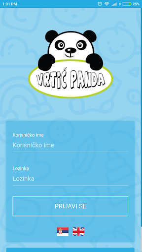 Android application Vrtić Panda screenshort