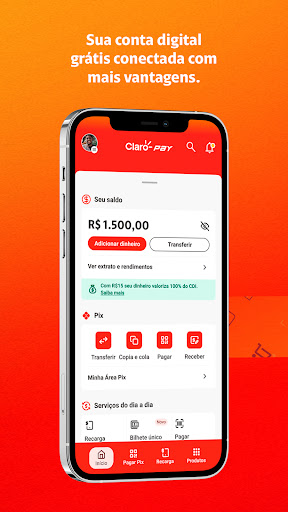 Claro pay: Conta digital Screen 2