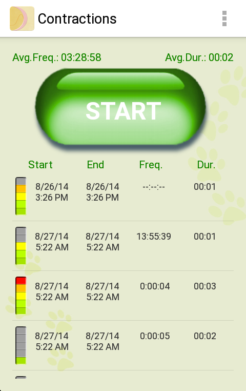 My Contractions Tracker MOD APK 02
