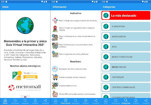Guia Virtual Interactiva 360° Screen 2