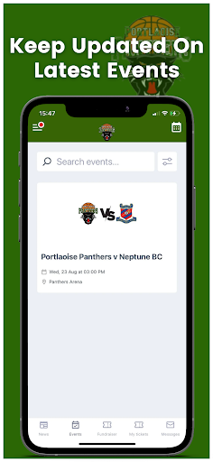 Portlaoise Panthers BC Screen 3