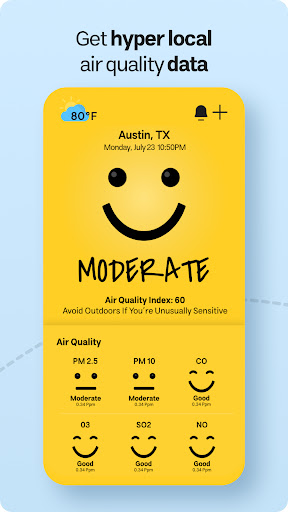 My Air Quality - Airmoji Alarm Screen 2