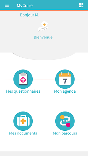Android application myCurie screenshort