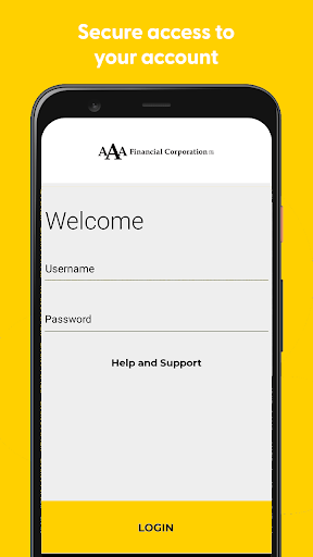 Android application AAA Financial Mobile Access screenshort