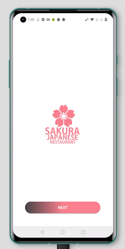 Android application Sakura Japanese Restaurant screenshort