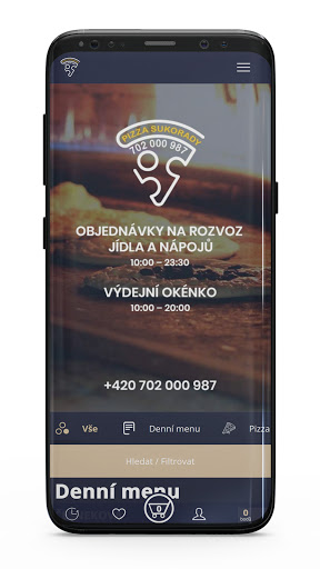 Android application Pizza Sukorady screenshort