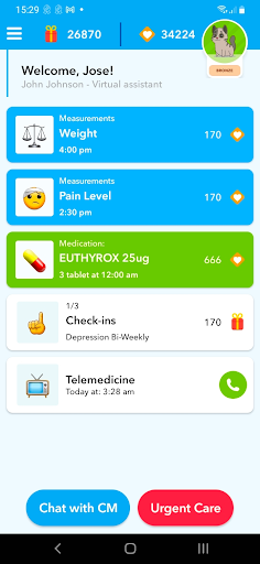 Android application EmmaCare (Virtual Assistant) screenshort