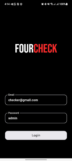Android application FourCheck screenshort