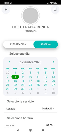 ReservaApp Screen 2
