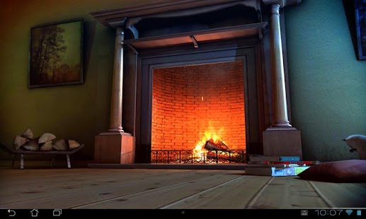 Fireplace 3D Pro lwp Скриншот