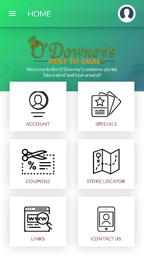 ODowneys Customer Portal Screen 3