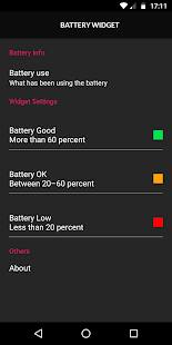 Battery Widget - No Permission لقطة شاشة